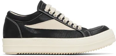 Rick Owens Drkshdw Black Hollywood Vintage Sneaks Sneakers