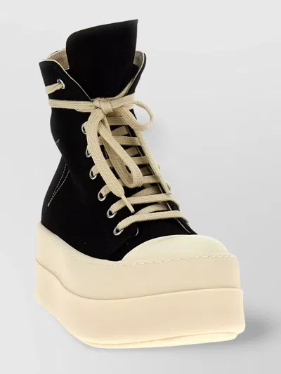 Rick Owens Drkshdw 'dual Protection' High-top Sneakers In Neutrals