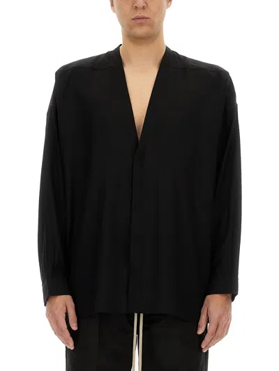 Rick Owens Black Hollywood Lido Larry Shirt