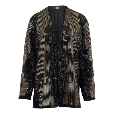 Rien By Penny Vomva Women's Black / Gold Disco Blazer In Black/gold