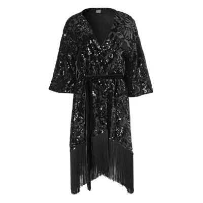 Rien By Penny Vomva Women's Rêver Kimono Black