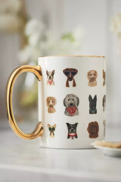 Rifle Paper Co Porcelain Hot Dogs Mug In Multi