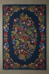 RIFLE PAPER CO X LOLOI BLOSSOM PERFORMANCE RUG IN NAVY AT URBAN OUTFITTERS