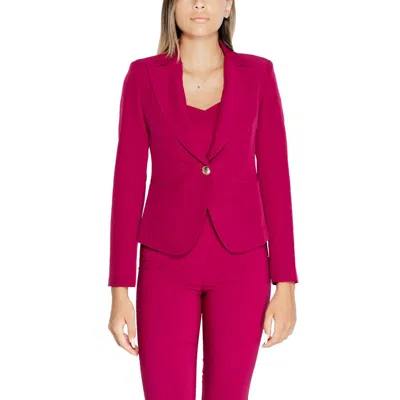 Rinascimento Bordeaux Polyester Suits & Blazer In Blue