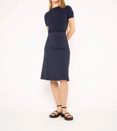 Ripley Rader Ponte Knit A-line Skirt In Navy In Blue