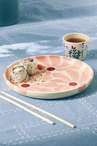 Rise And Shine Ceramics Rise And Shine Ceramic Dessert Plate In Pink