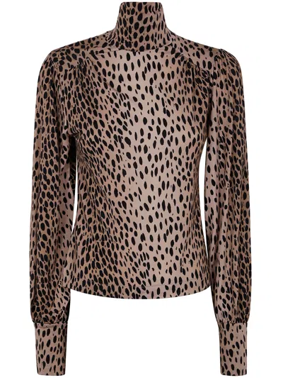 Rixo London Rixo Suki Jersey Top In Multi