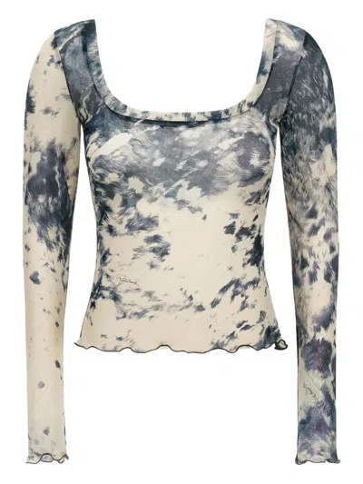 Roberto Cavalli Appaloosa-print T-shirt In Blue