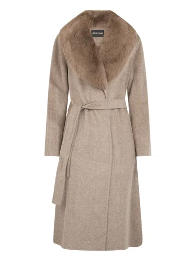 Roberto Cavalli Belted Coat