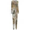 Roberto Cavalli Brown Jumpsuits In Beige