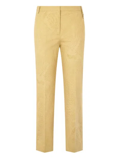 ROBERTO CAVALLI PYTHON-PRINT TROUSERS