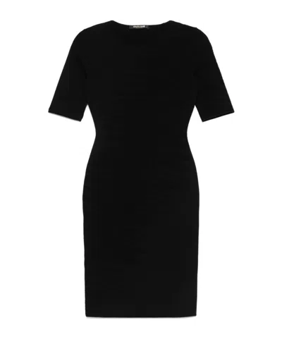 ROBERTO CAVALLI OPENWORK-AREAS MINI DRESS