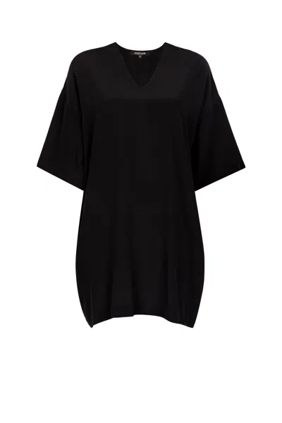 Roberto Cavalli Silk Mini Dress In Black
