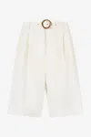 ROBERTO CAVALLI SARTORIALE BERMUDASHORTS MIT GÜRTEL
