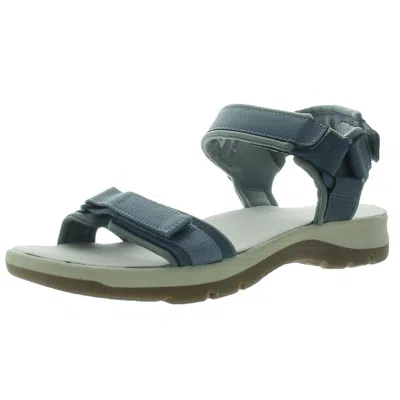Rockport Trail Tech Womens Washable Man Made Wedge Sandals In Blue