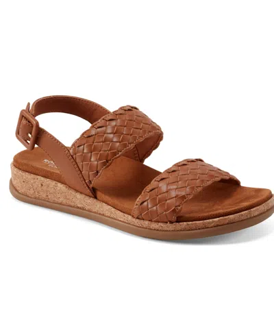 Rockport Women's Yarelia Open Toe Casual Slingback Sandals In Brown