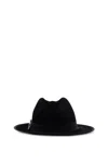 Roger Vivier Elegant Felted Wool Fedora In Black