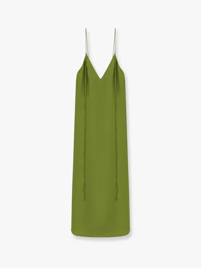 Rohe Silk Dress With Laces In Green