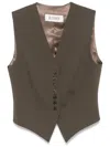 Rohe Vest In Brown