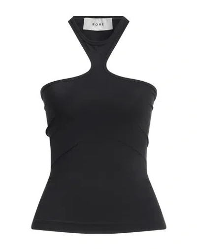 Rohe Róhe Woman Tank Top Black Size 10 Polyamide, Elastane