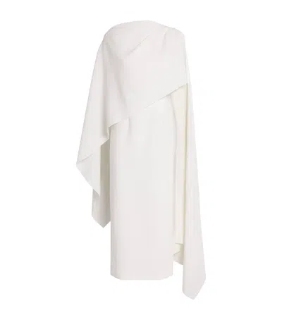 Roksanda Cape-overlay Demetria Maxi Dress In Ivory