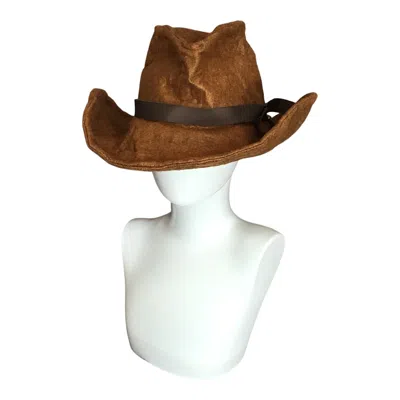 Romer Millinery Women's Brown Morphy Moldable Fedora In Wool Felt