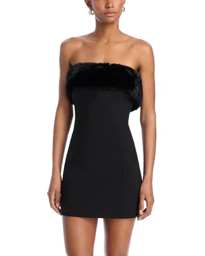 Ronny Kobo Clause Mini Dress In Black