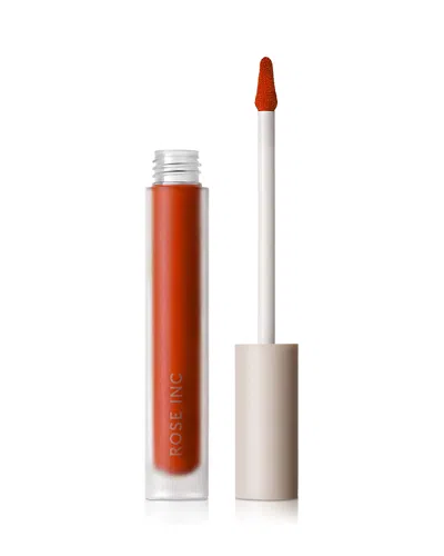 Rose Inc Lip Cream Longwearing Matte Liquid Lipstick With Squalane Mortal Flame 0.1 oz / 3.2 ml