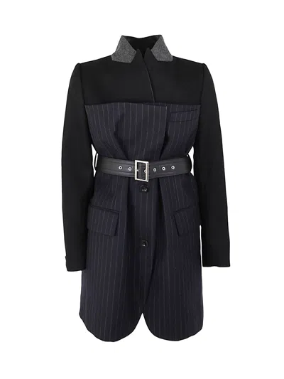 Sacai Women's Chalk Stripe Jacket In Multi
