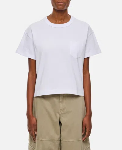 Sacai Cototn T-shirt In White