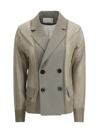 Sacai Jackets In Brown