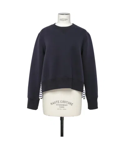 Sacai Spliced Hoodie In Black