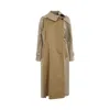 SACAI WOMEN'S PANELLED COTTON GABARDINE COAT