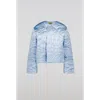 Saemdi Padded Embroidery Jacket In Light Blue