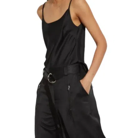 Saint Art Elliot Charmeuse Cami In Black