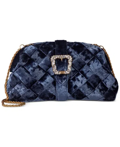 Sam Edelman Brit Frame Clutch In Jewel Blue