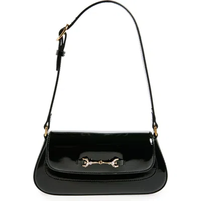 Sam Edelman Small Loraine Faux Leather Shoulder Bag In Black