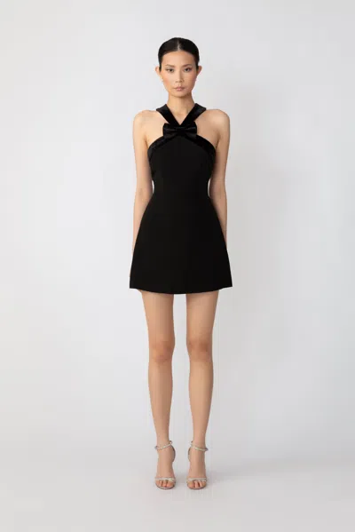 Sau Lee Elsie Mini Dress In Black