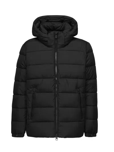 Save The Duck Boris Padded Down Jacket With Hood In Black