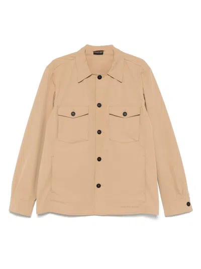 SAVE THE DUCK SAVE THE DUCK BEIGE 'BARD' JACKET WITH POCKETS