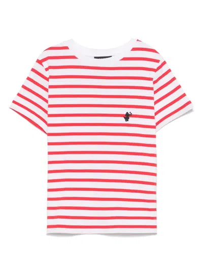 Save The Duck Kids' Striped T-shirt In White