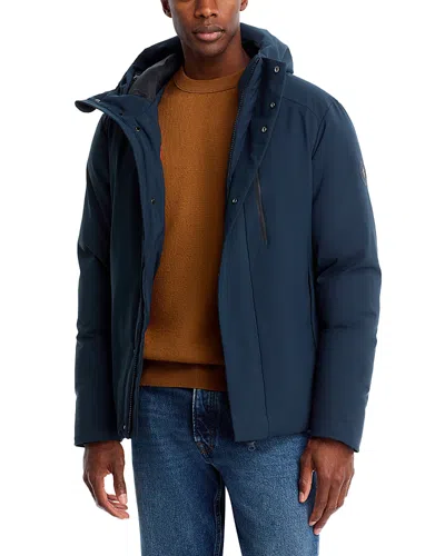 Save The Duck Ulmus Hooded Jacket In Blue Black