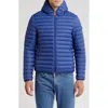 Save The Duck Water Repellent Hooded Packable Puffer Jacket In Eclipse Blue/90025