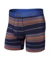 Saxx Men's Ultra Super Soft Relaxed-fit Moisture-wicking Printed Boxer Briefs In Horizon Stripe