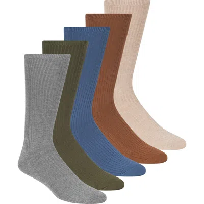 Scotch & Soda 5-pack Crew Socks In Grey Multi