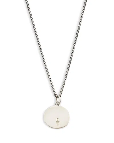Serge Denimes Silver Minimal Hallmark Necklace