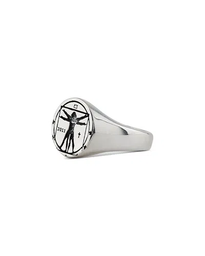Serge Denimes Sterling Silver Vitruvian Ring