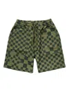 Service Works Chef Check-pattern Drawstring Shorts