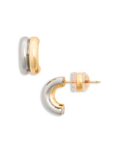 Shashi Ashley Hoop Earrings In Gold/silver