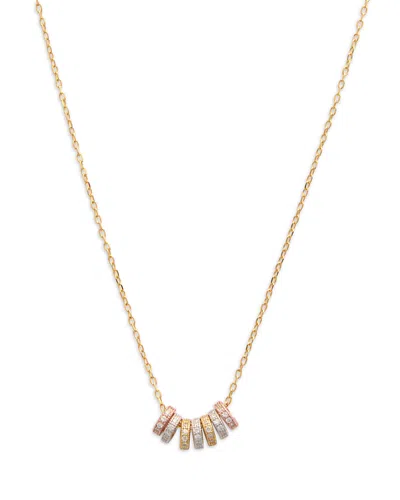 Shashi Gaia Pave Necklace, 16.25-18.25 In Gold
